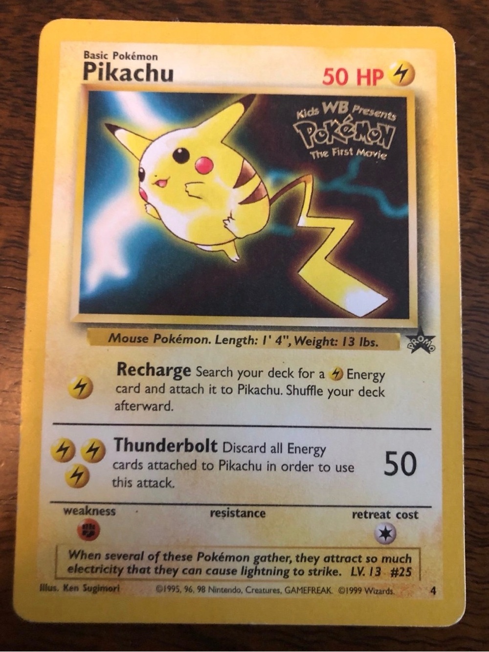 Pokémon TCG Pikachu (Movie Promo) 04/53 WoTC Promo LP
